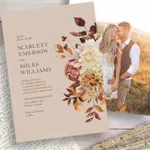 Casamento de Outono com Foto Moderna