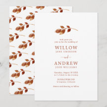 Casamento de Outono em Terracota