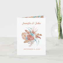 Casamento de outono Floral de Boho Terracotta