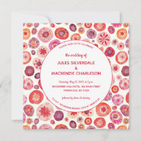 Casamento de Padrão de Abstrato Floral Rosa