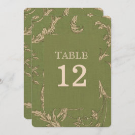 Convite Casamento de Padrão de Vintagem de Cerca Verde