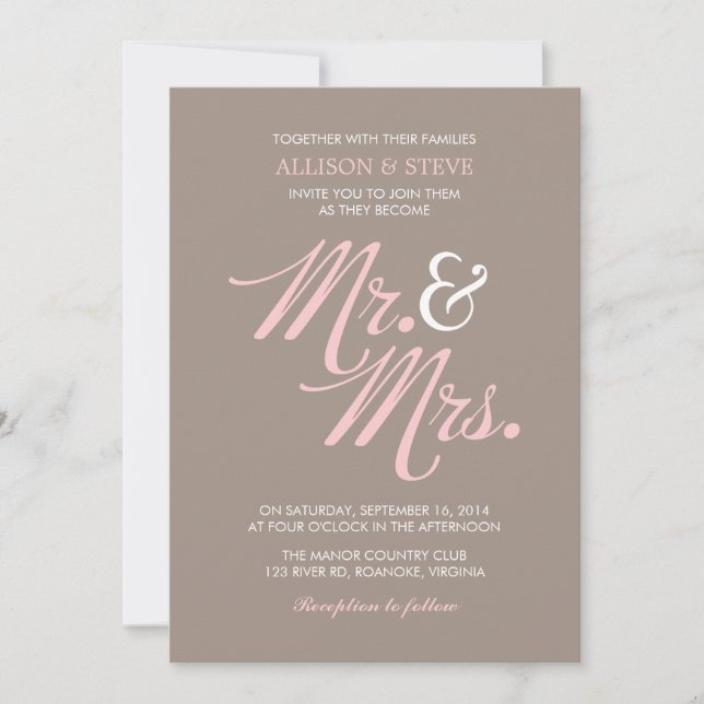 Convite Casamento de padrões em quadrinhos (Frente)