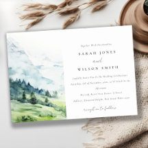 Casamento de Paisagem de Montanha de Neve Molhada