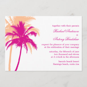 Convite Casamento de Palm Trees