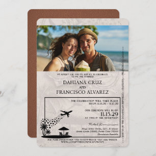 Convite Casamento de Passaporte da República Dominicana Br