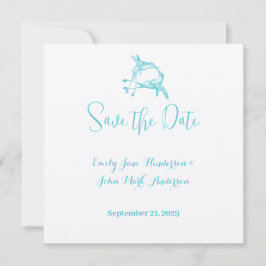 Convite Casamento de Pássaro de Amor com Beijo Azul Radiân