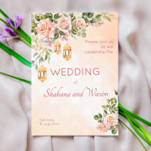 Casamento de pastel rosas de lanternas marroquinas