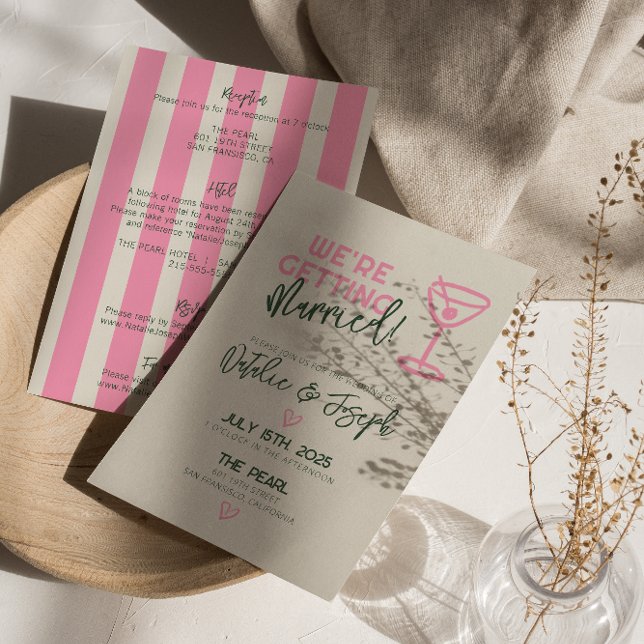 Convite Casamento De Pastel Whimsical Em Uma Única Manuscr (Criador carregado)