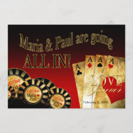 Convite Casamento de Paul Las Vegas Deluxe | ouro negro ve