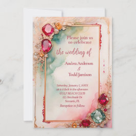 Convite Casamento de pedra Gem