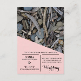 Convite Casamento de Pedras de Praia