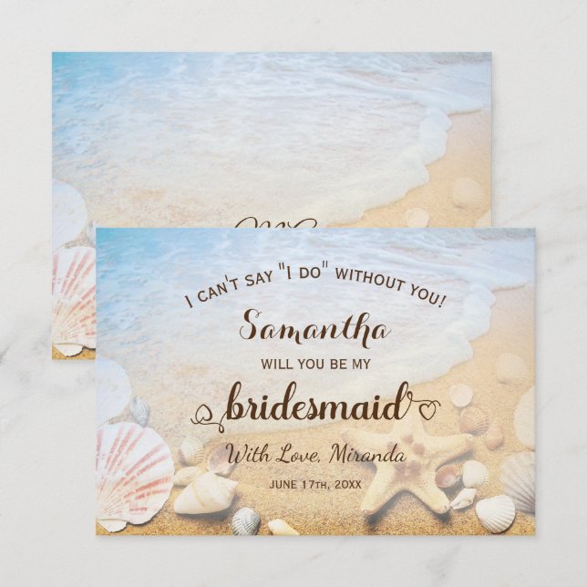 Convite Casamento de Peixes de Estrelas Tropicais de Praia (Frente/Verso)