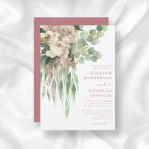 Casamento de Peônias Florais Rosa Elegante