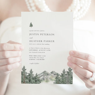 Convite Casamento de Pine Tree Mountain