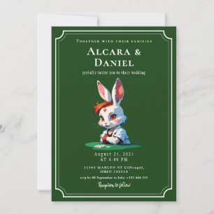 Convite Casamento de Pôquer no Casino Las Vegas