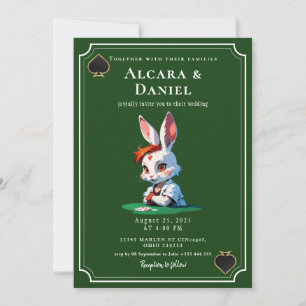 Convite Casamento de pôquer no Casino Las Vegas