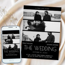 Casamento de poster de cobrir de filme minimalista