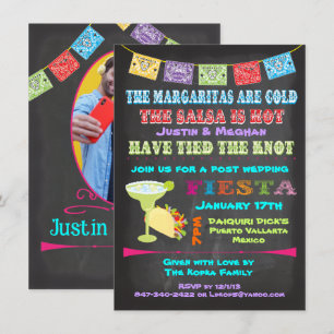Convite Casamento de posto de fiesta mexicana