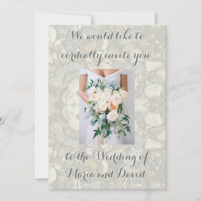 Convite Casamento de praia (Frente)