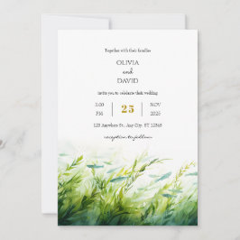 Convite Casamento de praia com aquarela submarina