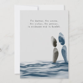 Convite Casamento de Praia Costeira do Oceano Azul