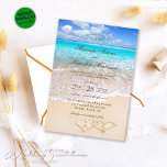 Convite Casamento de praia de destino tropical do oceano a<br><div class="desc">Bask na atração cativante do nosso Convite de Praia Tropical de Destino do Oceano Azul. Feitos com um amor minucioso e atenção aos detalhes por Mylini Design, esses convites captam perfeitamente a serenidade e o encanto de um paraíso na praia. Cada convite tem uma mistura única e atraente de azuis...</div>