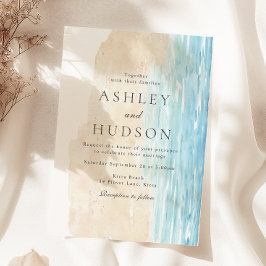 Convite Casamento de Praia de Modern All Seasons
