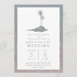 Convite Casamento de praia e ilha
