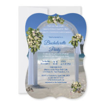 Casamento de praia/Festa de solteira de rosas bran