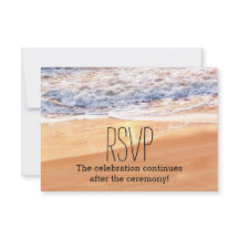 Casamento de Praia Informal Ondas Douradas RSVP