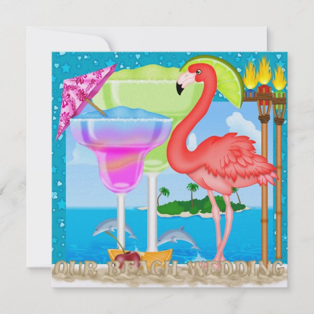 Convite Casamento de Praia - SRF (Frente)