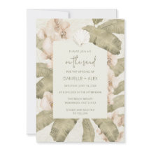 Casamento de praia tropical elegante