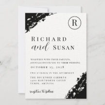 Casamento de Preto Watercolor