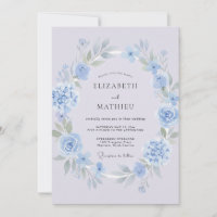 Casamento de Primavera Azul Violeta Refinado