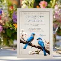 Casamento de primavera Bluebird