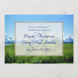 Convite CASAMENTO DE Primavera Tetons