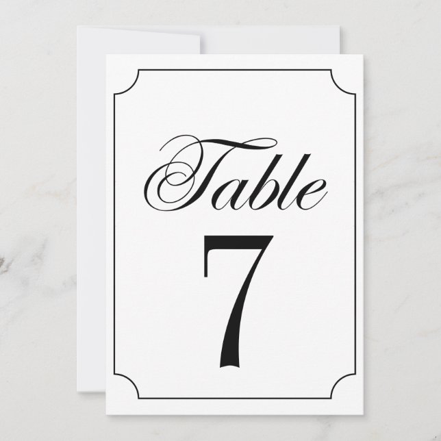 Convite Casamento de Quadro de Bilhetes Brancos Negros Clá (Frente)