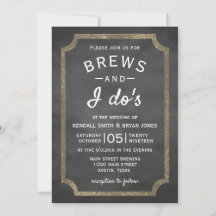 Casamento de quadro de cerveja e eu