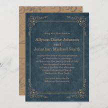 Casamento de Quadro de Chalkboard Blue Tan Marinho