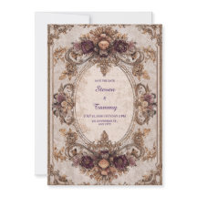 Casamento de Quadro Floral Barroco Vitoriano