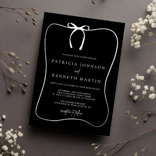 Convite Casamento de Quadros de Arcos de Arte de Linha Bra