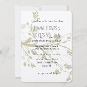 Convite Casamento de Ramos de Aves