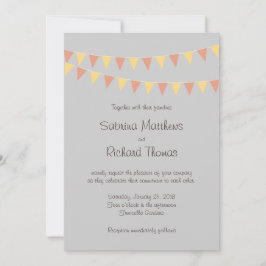 Convite Casamento de Retrato do Casal de Cartoon Ilustrado