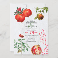 Casamento de romã-vermelha do Mediterrâneo