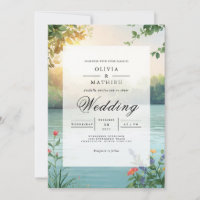 Casamento De Romance Botânico De Luz Solar Suave