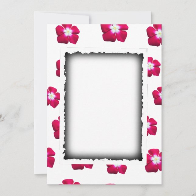 Convite casamento de rosa (Frente)