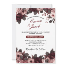 Casamento de Rosa Boho com Blush Burgundy Rosa Ele