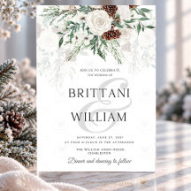 Casamento de Rosa Branca de Inverno com Pinha de P