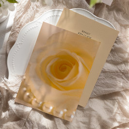 Convite Casamento de Rosa Branca e Pérolas