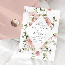 Casamento de Rosas Cor-de-Rosa e Folhagens Elegant